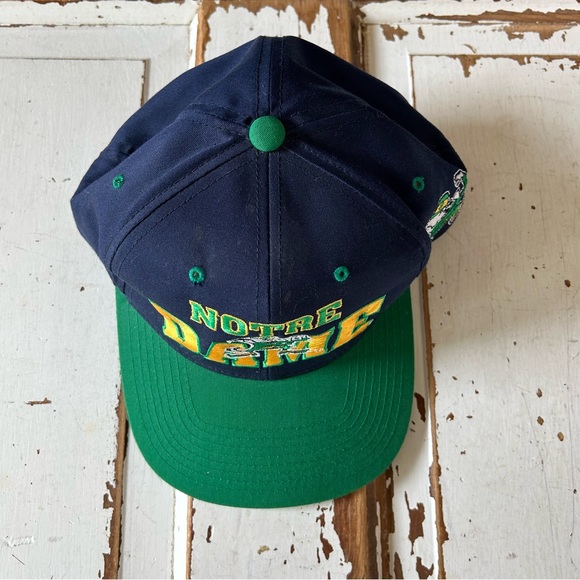 Vintage 1990’s Notre Dame Leprechaun Snapback Hat - Picture 3 of 9